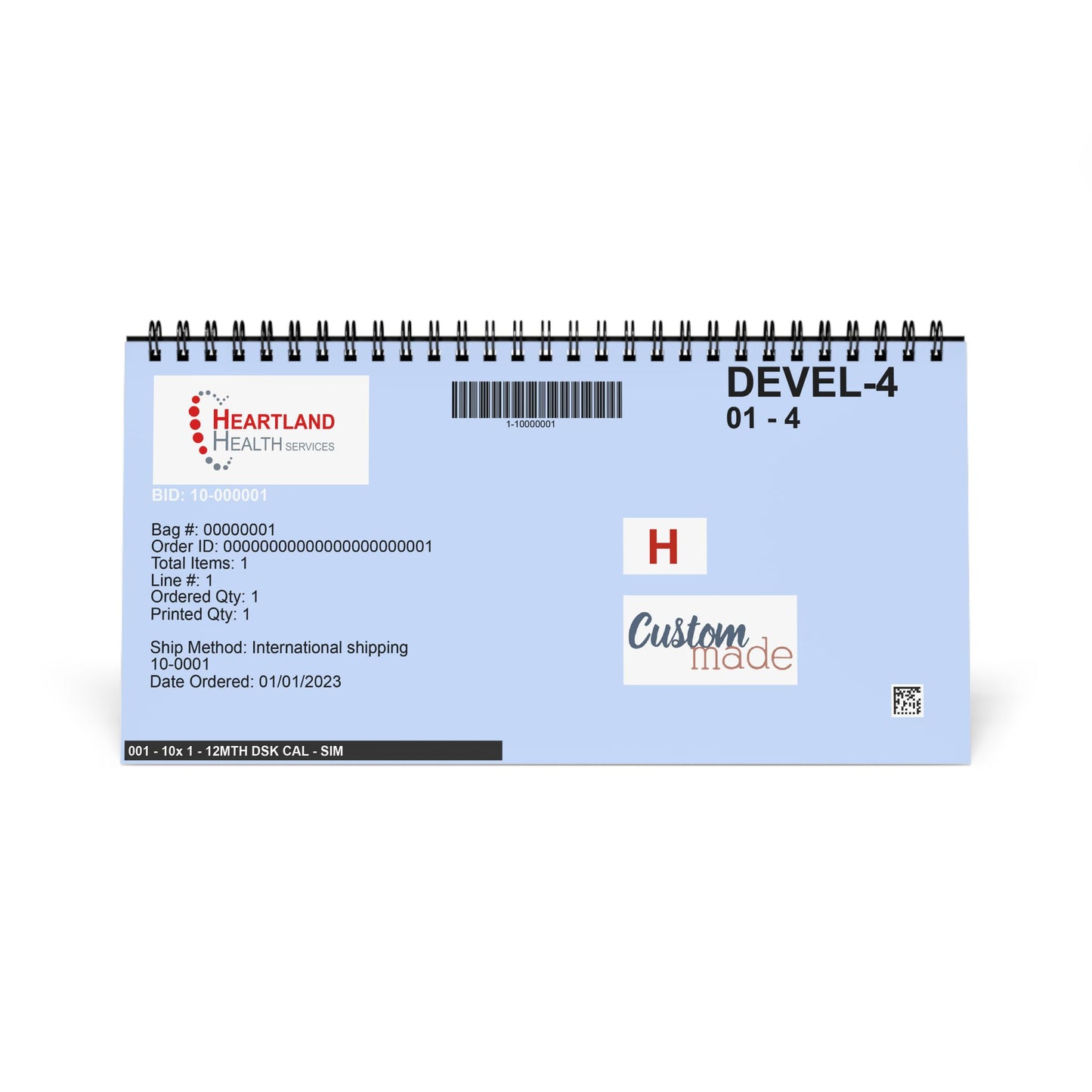 Desktop Calendar (2025 grid)
